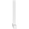 Ekena Millwork Portland Architectural Grade PVC Gable Bracket, 108"W x 58 1/2"H x 6"D x 6"F, 13/12 Pitch GBP108X59X0606POR00 - alternate 4